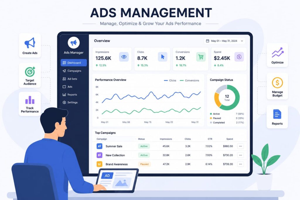 Ads managemant
